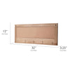 Addie Joy Welcome Coat and Key Holder Plaque - Brown/Honey Wash